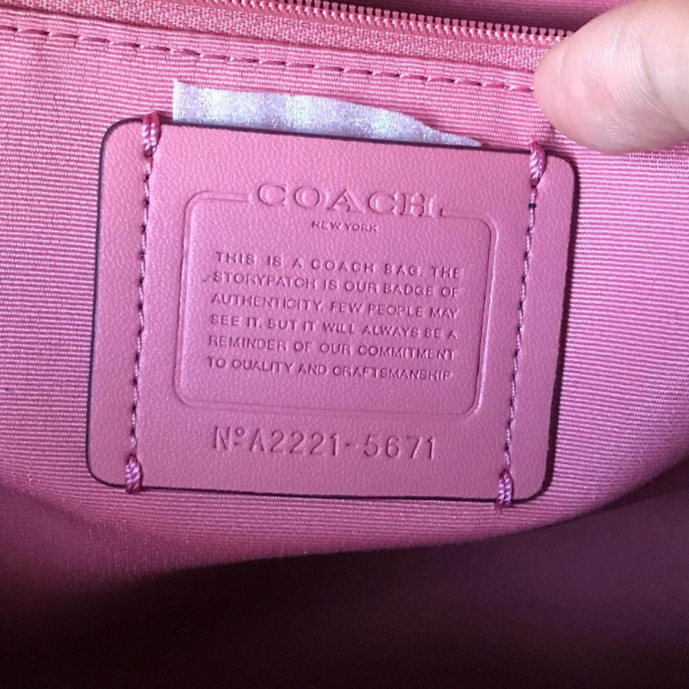 Coach White and Pink Backpack - Picture 9 of 13
